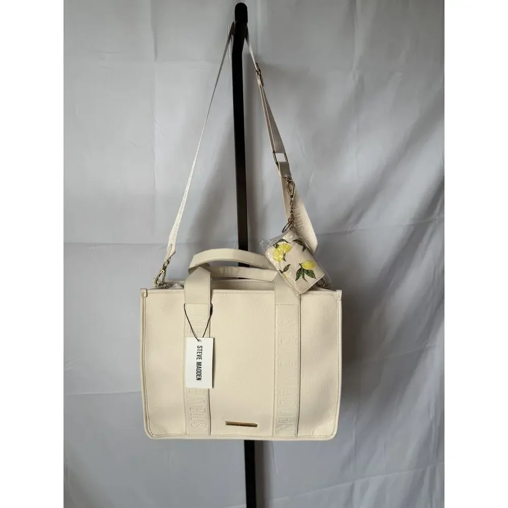 Steve Madden BWEBBER-EL Tote Bag In Cream